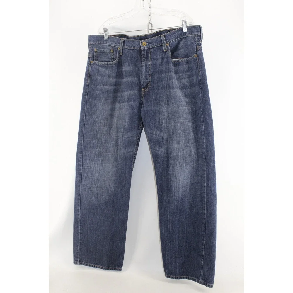 Levi's 559 Jeans‎ Mens 38x32 Blue Medium Wash Straight Leg Relaxed Fit #2